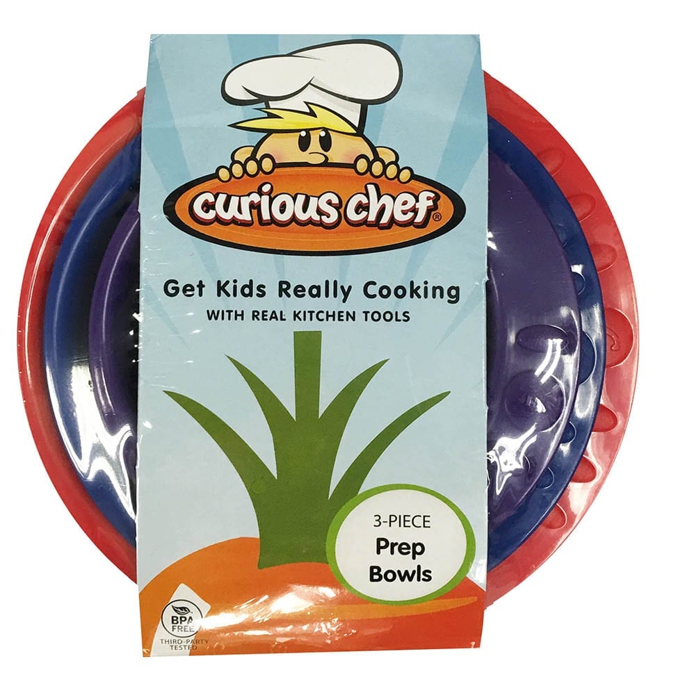 Curious Chef Kid-Safe 3 Piece Knife Set Dishwasher Safe BPA-Free